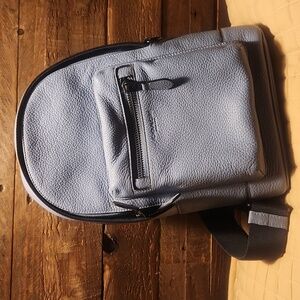 Coach Light Blue Leather Crossbody Bag